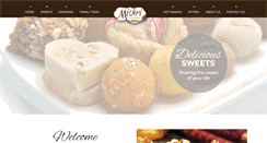 Desktop Screenshot of mishrisweets.com